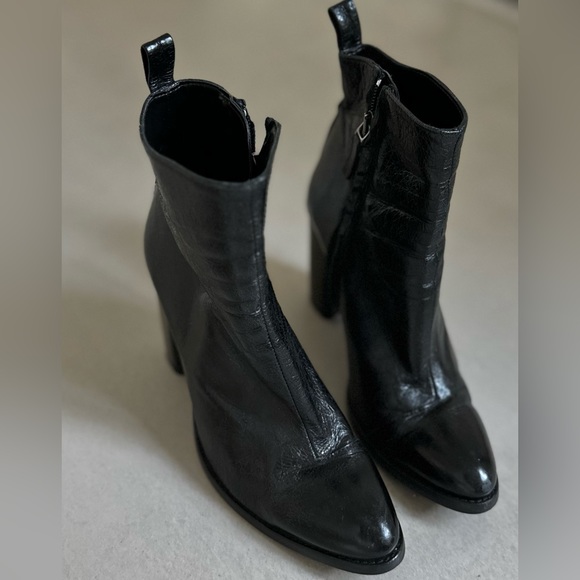 Zara Leather Ankle Boots - Picture 9 of 13